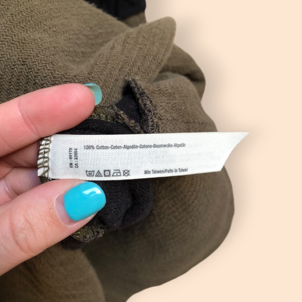 Free People Movement Oversized Long Length Hooded Sweatshirt Olive Women’s Large - Picture 7 of 13